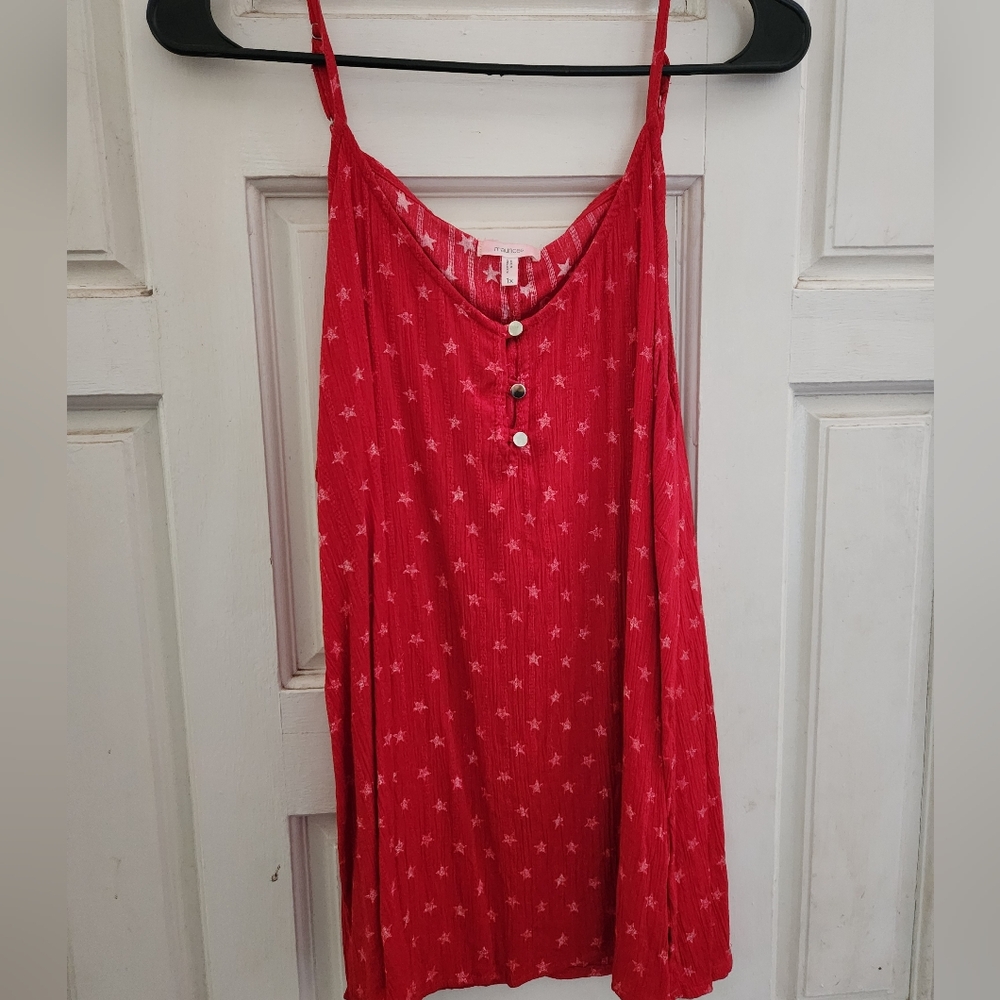 Maurices Scarlet Star Print Chemise